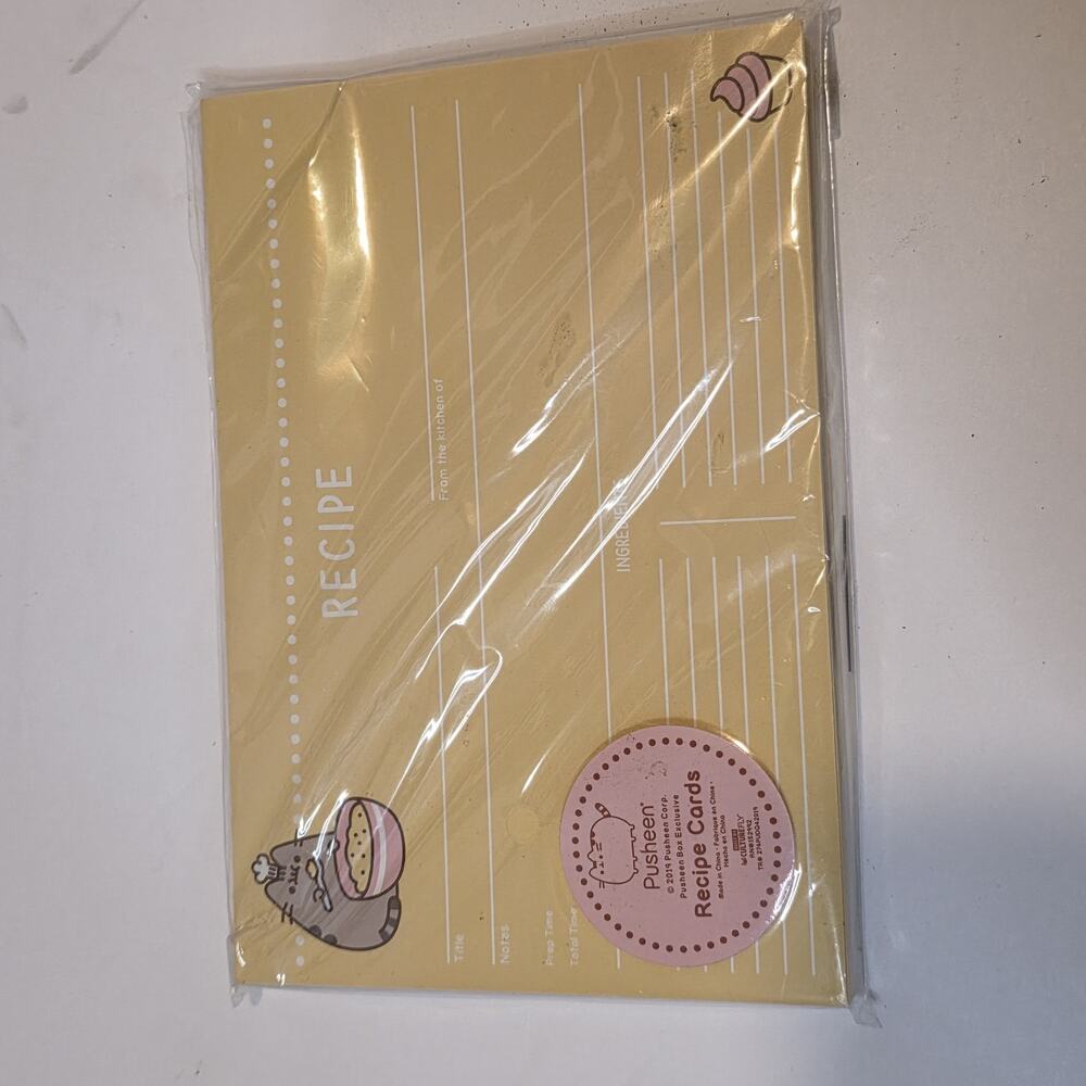 Pusheen Recipe Cards Set Pusheen Box Exclusive 2019 CultureFly New Sealed